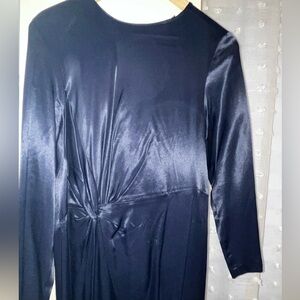 Long sleeve satin zara dress